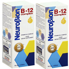 Neurobion B12 Liquid Citrus bottle with label, highlighting daily energy support.