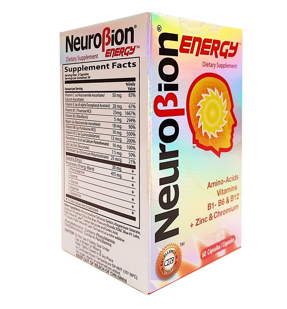 Neurobion Energy Amino Acids triple-pack box for convenient ongoing supply.