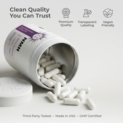 Neurogan Beta NMN capsules dispensed for a convenient one-capsule daily serving.