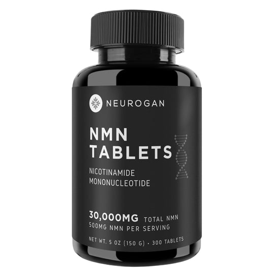 Neurogan NMN supplement bottle front for steady daily energy support.