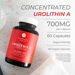 Neurogan Urolithin A label view highlights pomegranate-derived formula.