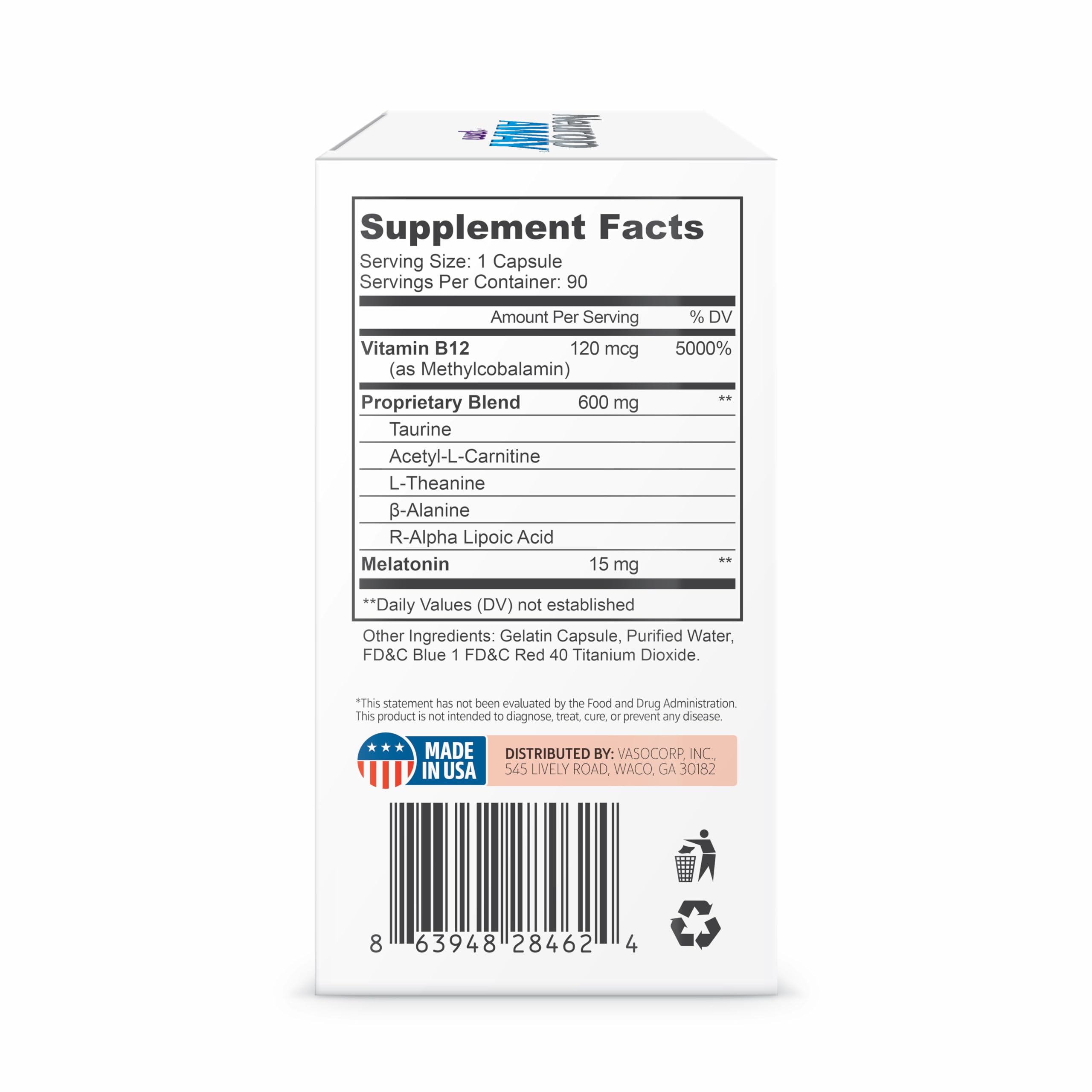 NeuropAWAY capsules close-up highlighting a convenient nerve support option.