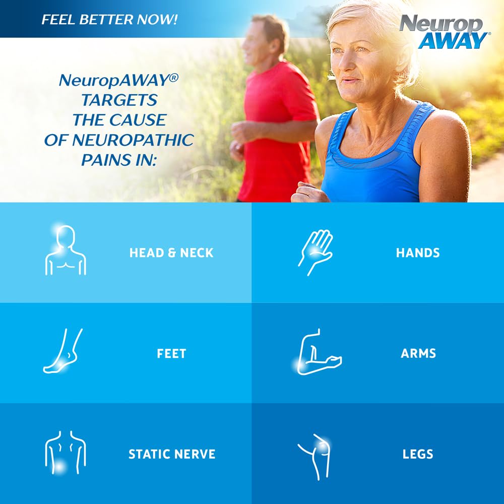 NeuropAWAY daily dosage scene suggesting routine use for gradual relief potential.