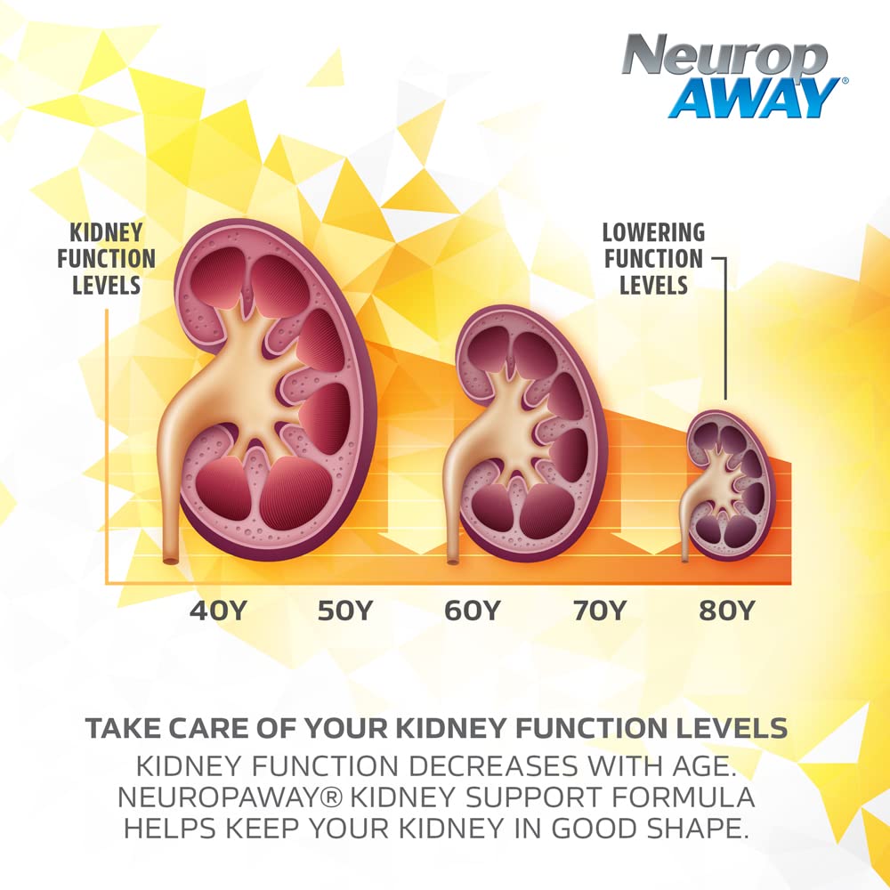 NeuropAWAY capsule with a glass of water for convenient daily use.