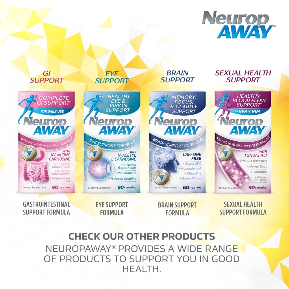 NeuropAWAY sugar-free formula on shelf for discreet kidney support use.