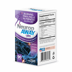 NeuropAWAY bottle being poured for easy nightly dosing.