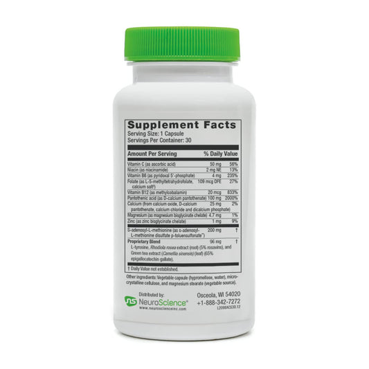 NeuroScience AdreCor capsules with SAMe and Rhodiola for stress support