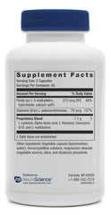 Ingredients panel of NeuroScience Calm G with L-theanine and CoQ10.