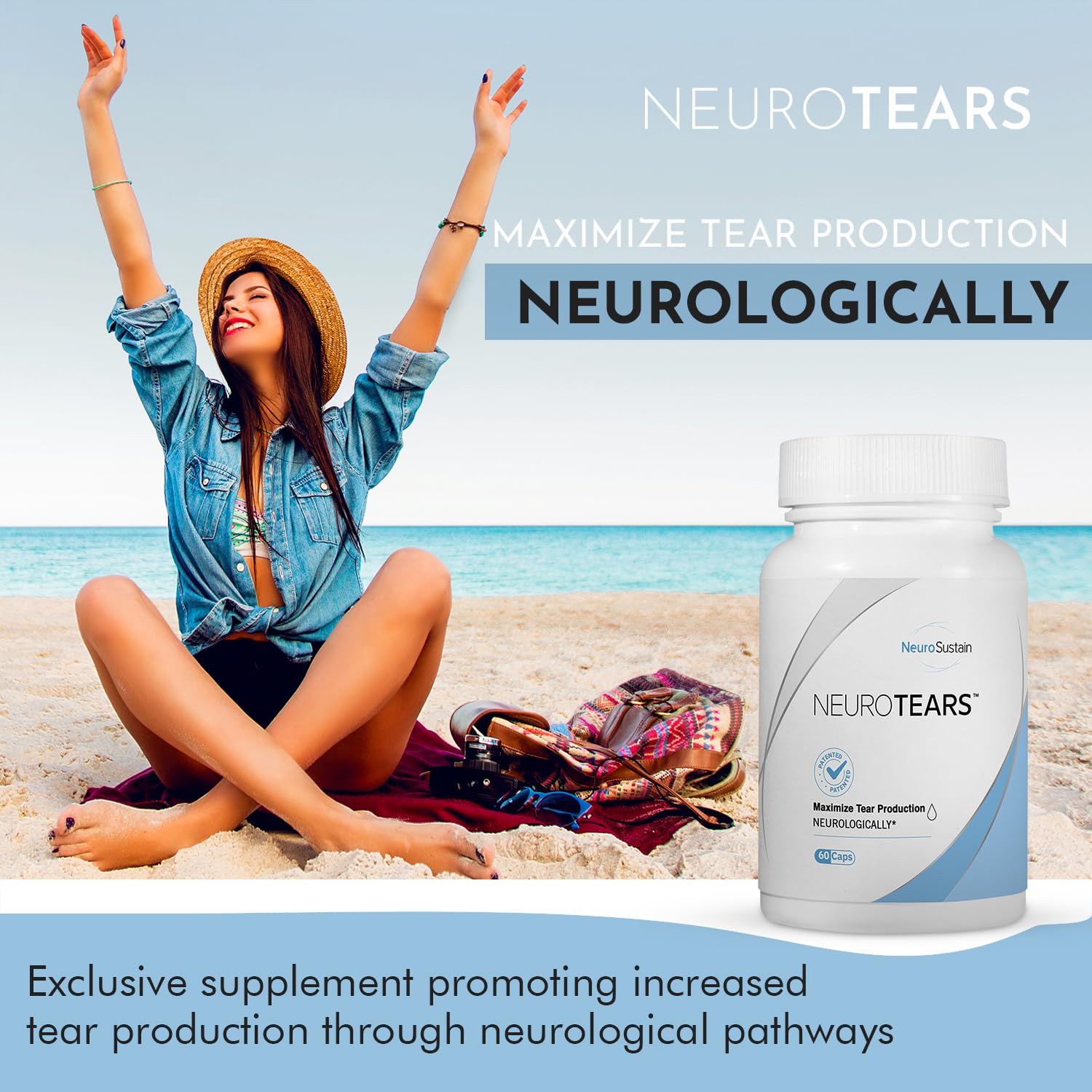 NeuroTears label ingredients reveals science-backed components for tear production support.