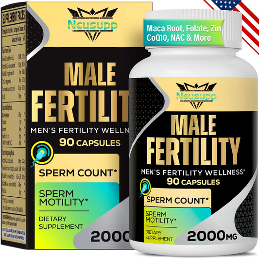 Neusupp Fertility Supplements for Men bottle with capsules for daily support