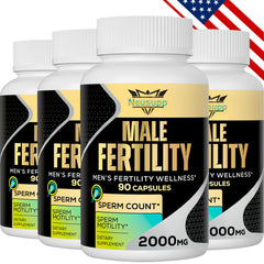 Neusupp fertility bottle shows convenient daily capsules for conception support.