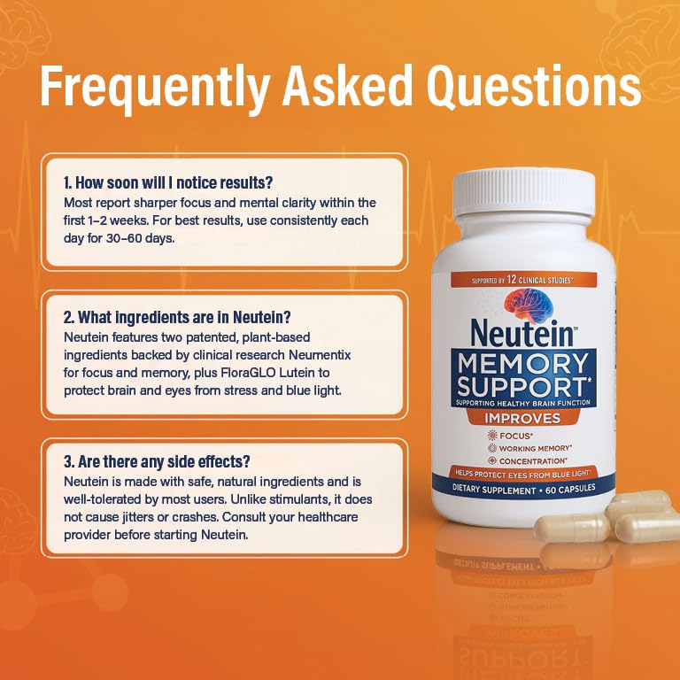 Neutein daily usage scene shows adults taking capsules during work.