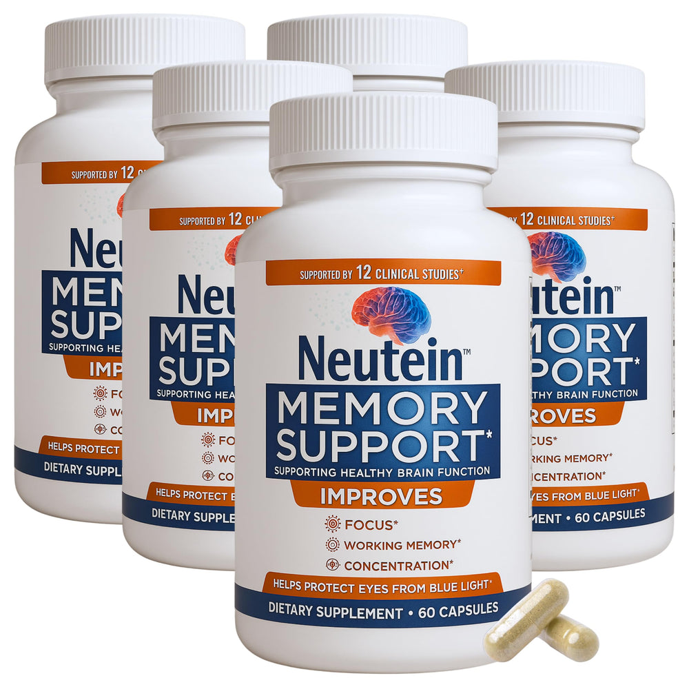 Neutein memory and focus bottle for daily brain support potential