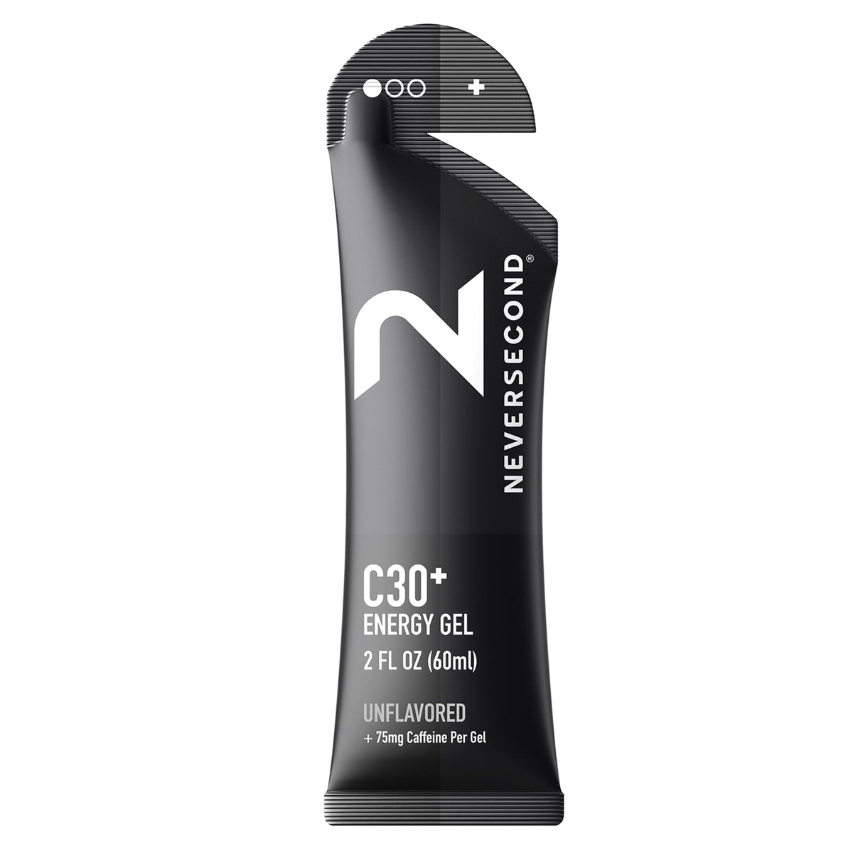 Neversecond C30+ Energy Gel unflavored 12-pack for on-the-go endurance fueling.