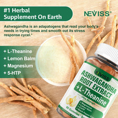 NEVISS gummies ingredients lemon balm and L-theanine for balanced mood