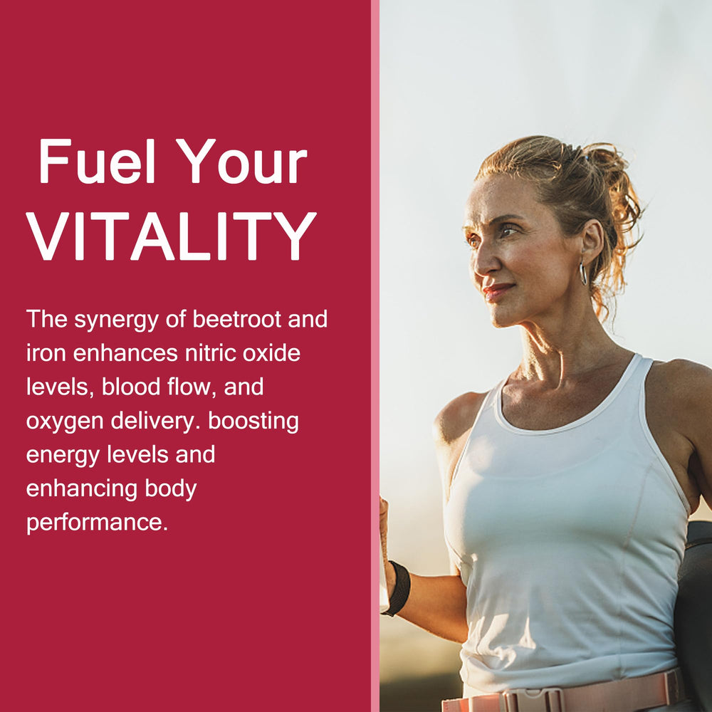 NEVISS packaging with nutritional panel highlights carbonyl iron and vitamin blend