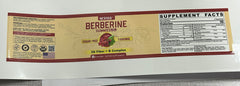 NEVISS Berberine ingredients list informs vegan choice