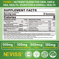 NEVISS chlorophyll and sea moss closeup highlighting antioxidant-rich formula
