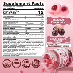 NEVISS collagen gummies with vitamin D3 bottle, supports bone and skin health