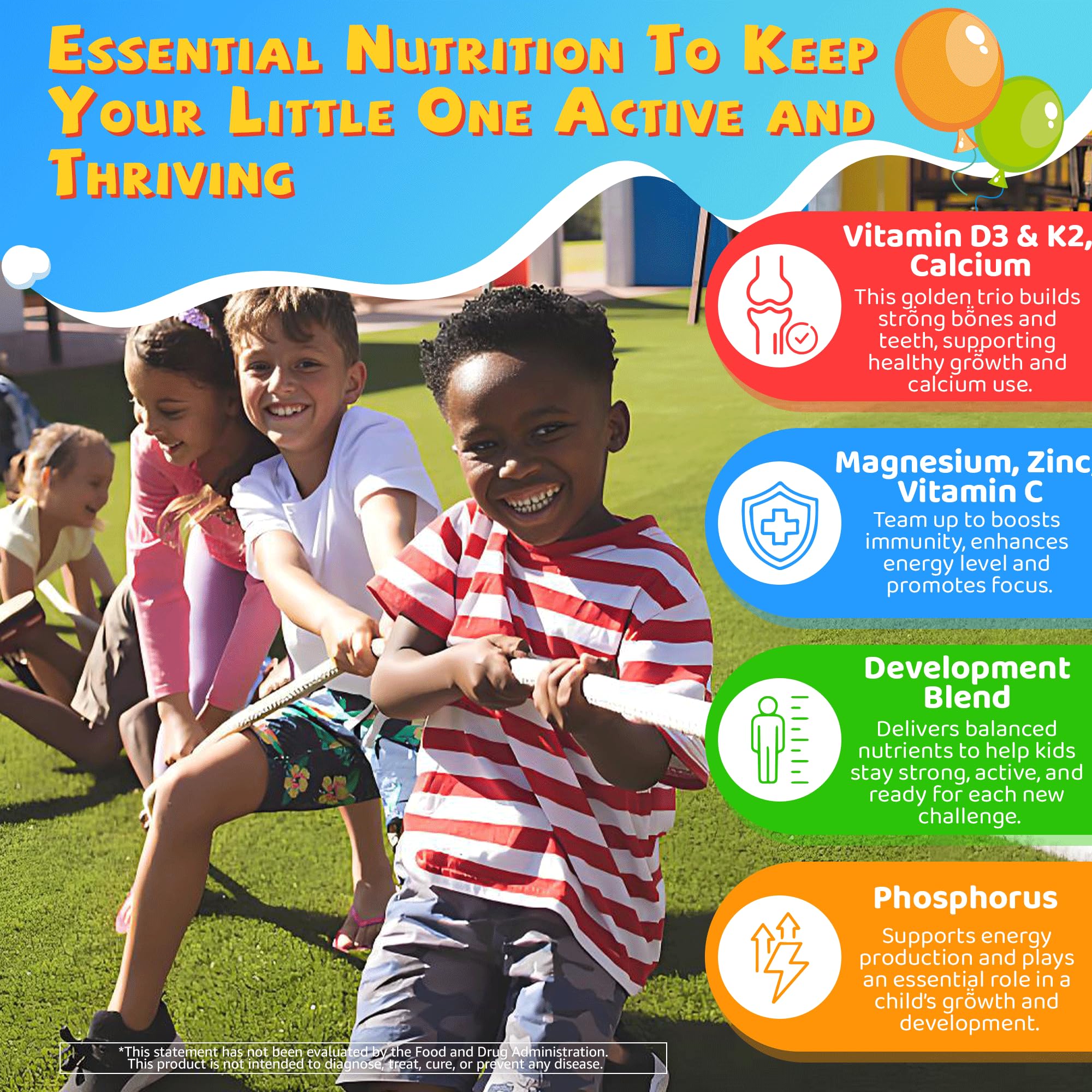 NEVISS Kids D3 K2 Gummies for picky eaters make vitamin time easier.