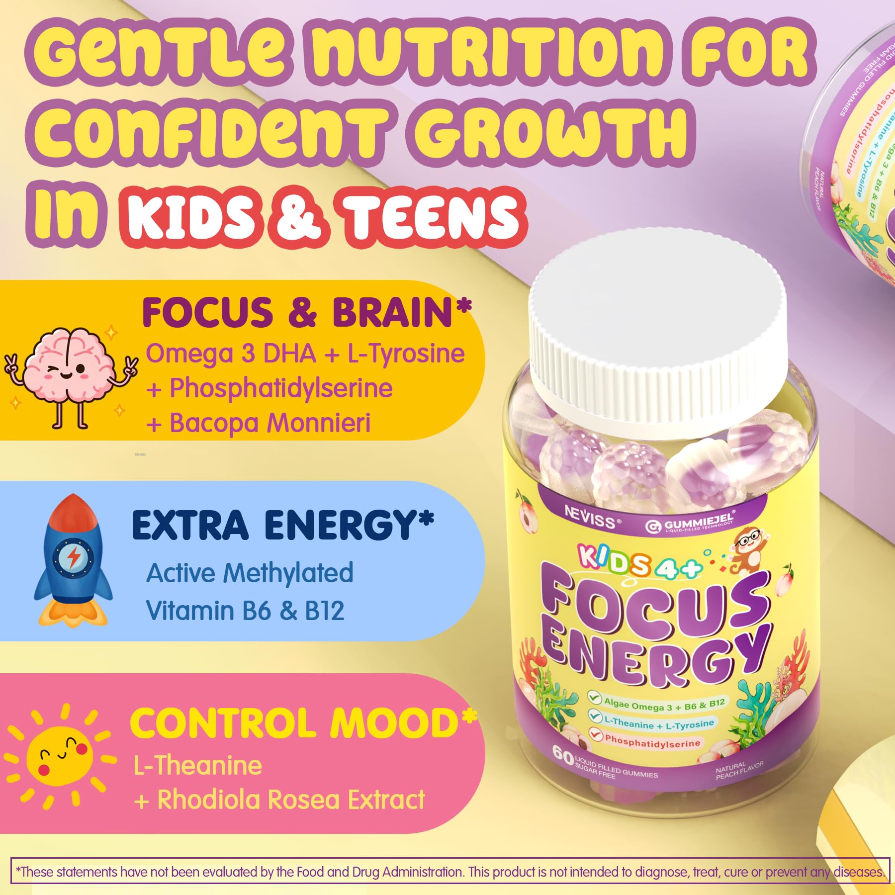 GummieJel liquid core detail from NEVISS gummies for faster absorption