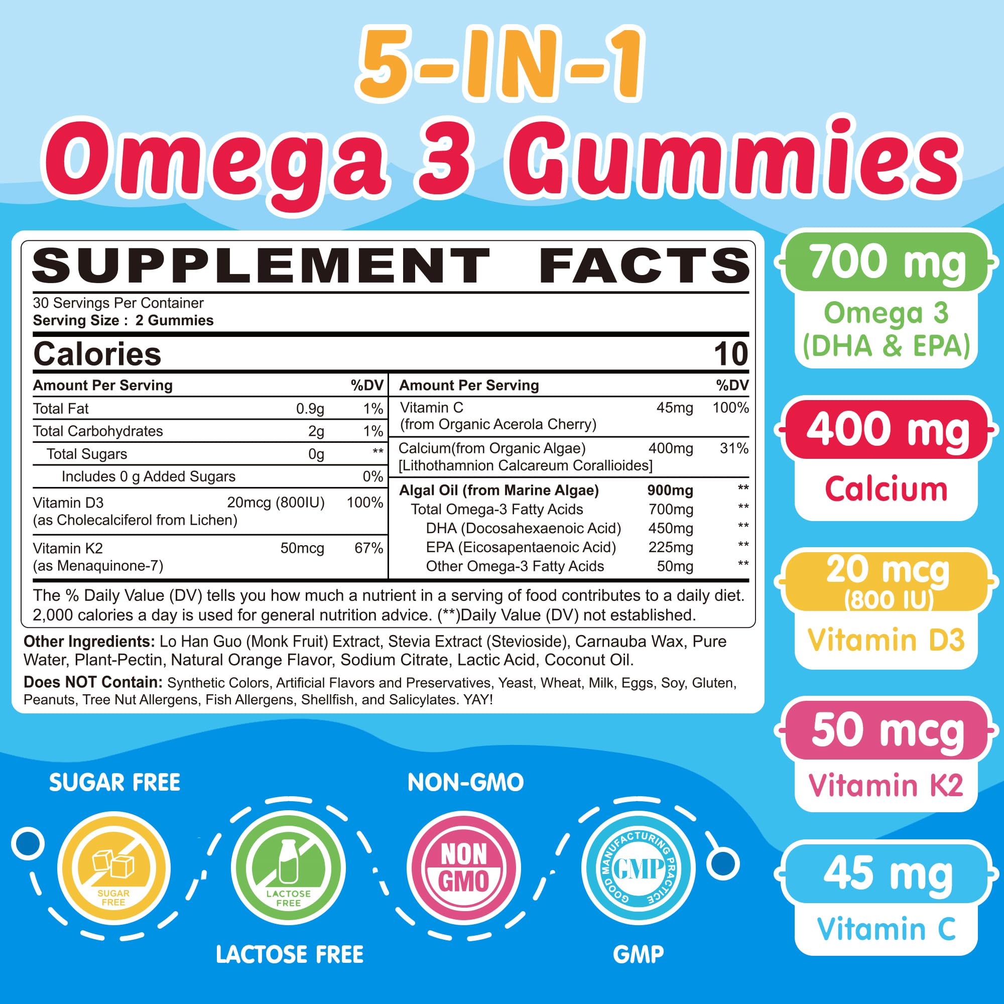 NEVISS Kids Omega-3 Gummies bottle on kitchen table for daily use