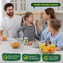 Neviss gummies texture closeup emphasizes soft chew and approachable format