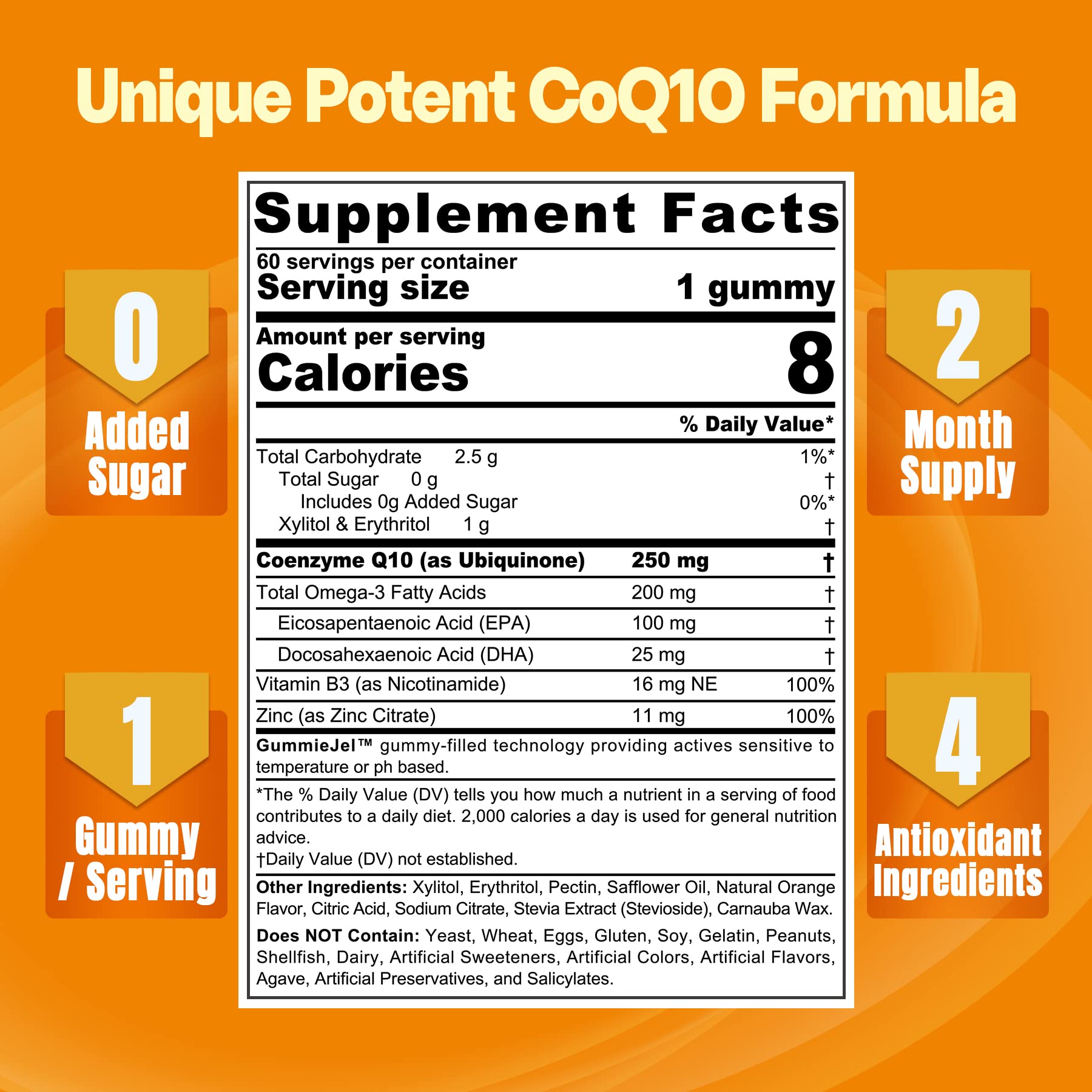 NEVISS liquid-filled CoQ10 gummies with inner liquid for higher absorption.