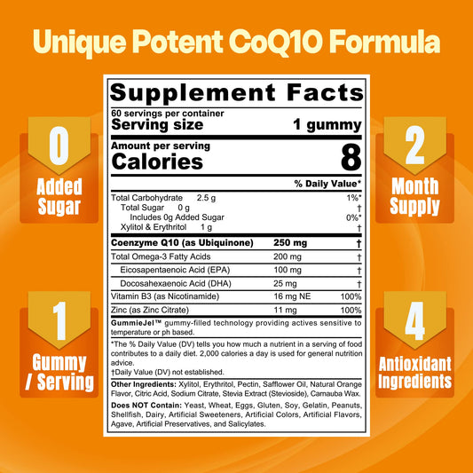 NEVISS liquid-filled CoQ10 gummies with inner liquid for higher absorption.