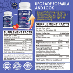 NEVISS melatonin chewable strawberry flavor for convenient bedtime use