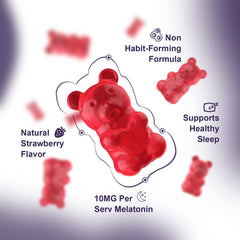 Neviss melatonin gummies in use on a nightstand for effortless nightly routine