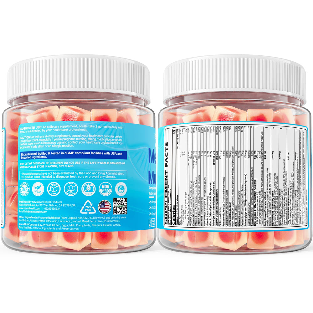 Hero shot of NEVISS gummies for daily support