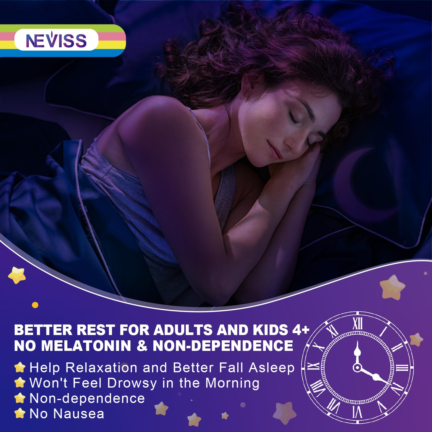 NEVISS night time relaxation setup showcases a calm evening routine with time-release minerals.