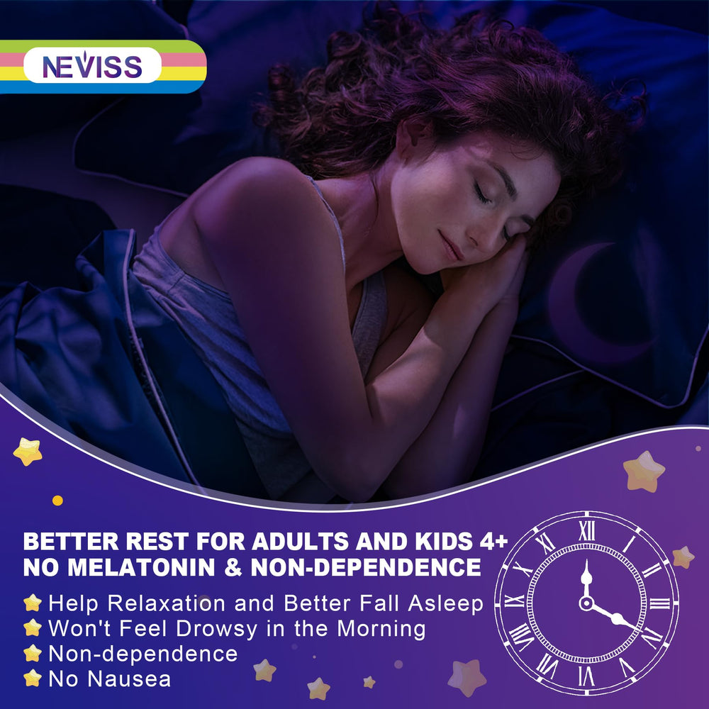 NEVISS night time relaxation setup showcases a calm evening routine with time-release minerals.