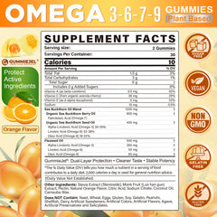 NEVISS Omega gummies jar close-up showing natural sea buckthorn ingredients.