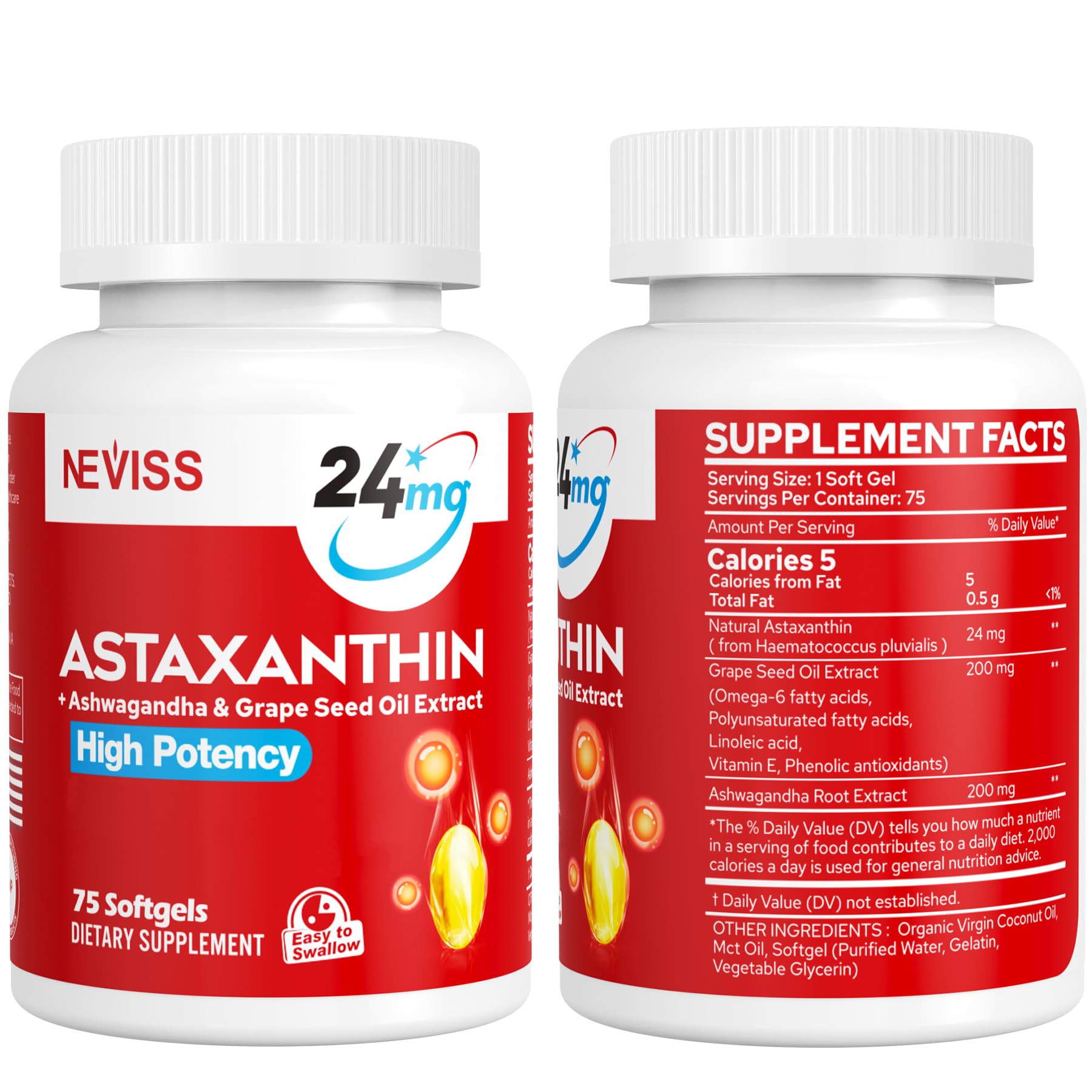 NEVISS packaging highlights non-GMO and gluten-free attributes