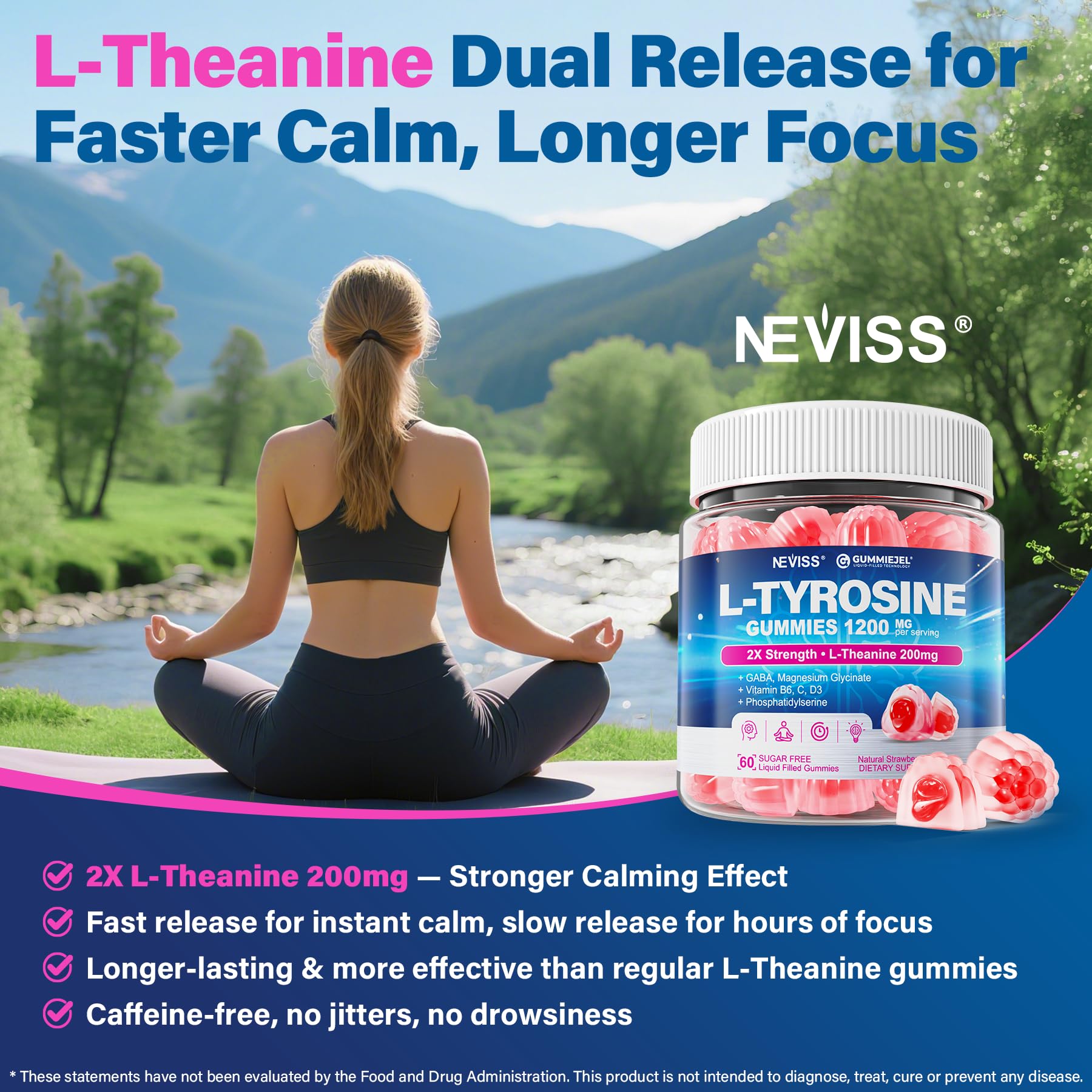 NEVISS Phosphatidylserine and Vitamin D3 bottle supports memory and learning