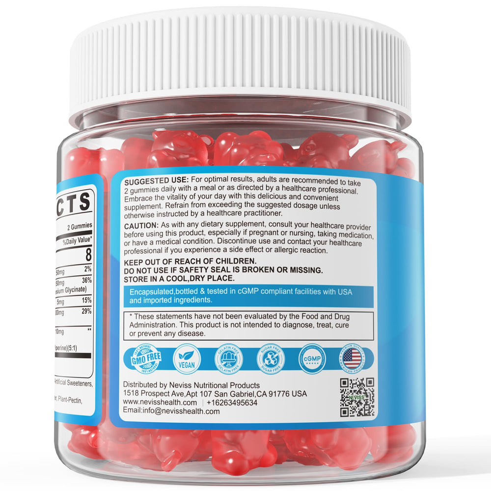 Third-party testing seal communicates transparency and purity assurance.