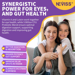 NEVISS teen vitamins packaging with study materials for daily consistency.