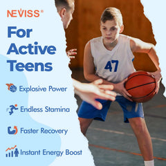 NEVISS vitamins on study desk highlighting school-ready nutrients