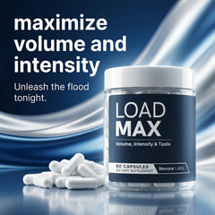 Nevora Labs Load Max bottle back view highlighting label quality and facility details.