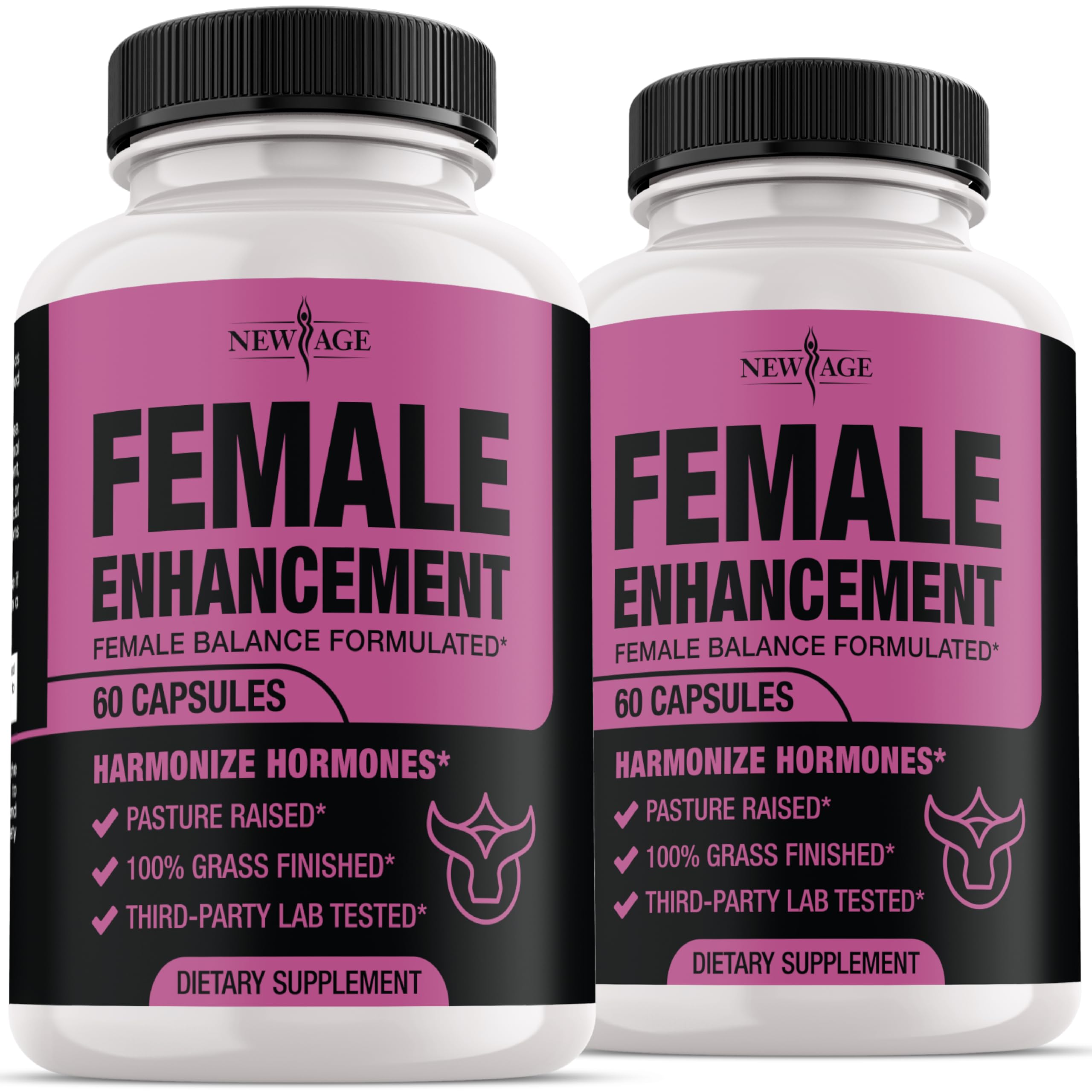 NEW AGE beef organ supplement bottle with liver capsules for daily vitality.