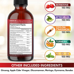 NEW AGE Berberine Cinnamon Drops added to water for a quick daily routine