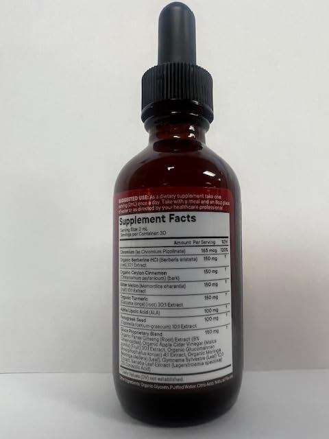 NEW AGE Berberine Cinnamon drops pour into a glass for quick consumption.
