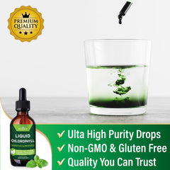 New Age Chlorophyll Drops made-in-usa badge emphasizing domestic production