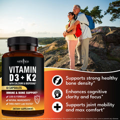 NEW AGE D3 K2 label view highlights non-GMO and vegan-friendly formulation.