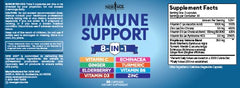 NEW AGE echinacea immune support capsules on bottle label