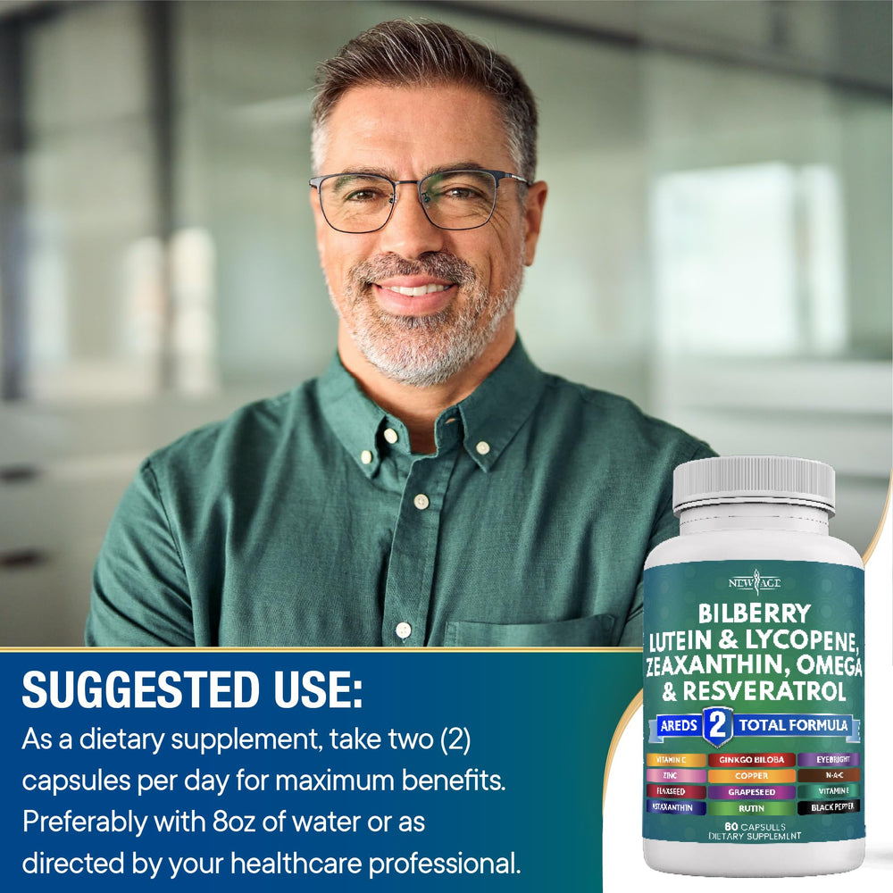 NEW AGE close-up of capsules emphasizes smooth coating and easy swallowing.