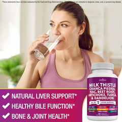 New Age Liver Support bottle highlighting beet root capsules for energy