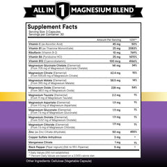 New Age magnesium capsules closeup highlights small, easy-to-swallow softgels for everyday use.